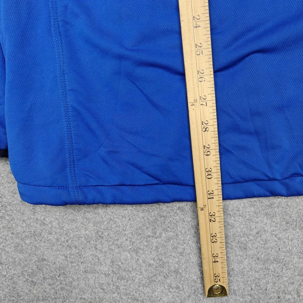 Mountain Hardwear Jacket Mens 2XL Blue Softshell Fleece Lined Full Zip Hiking